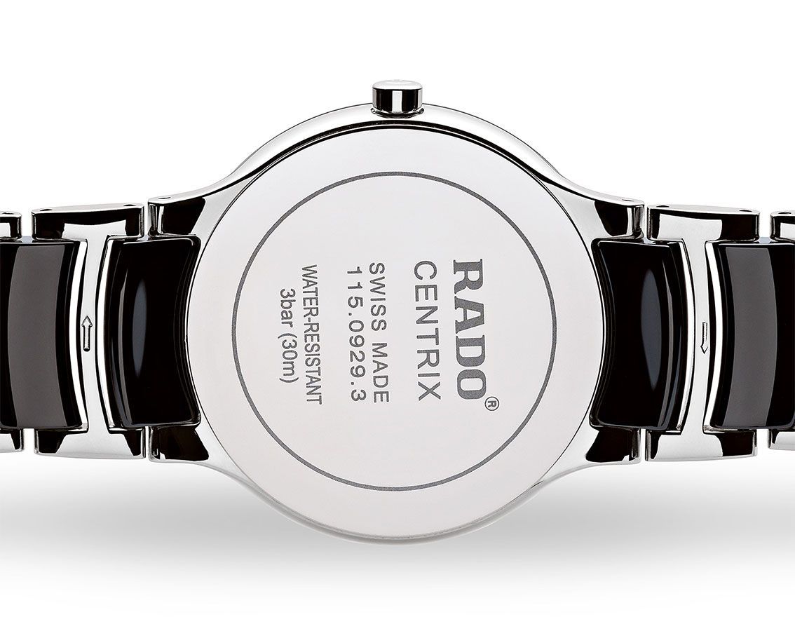 Rado Centrix  Black Dial 38 mm Quartz Watch For Men - 5