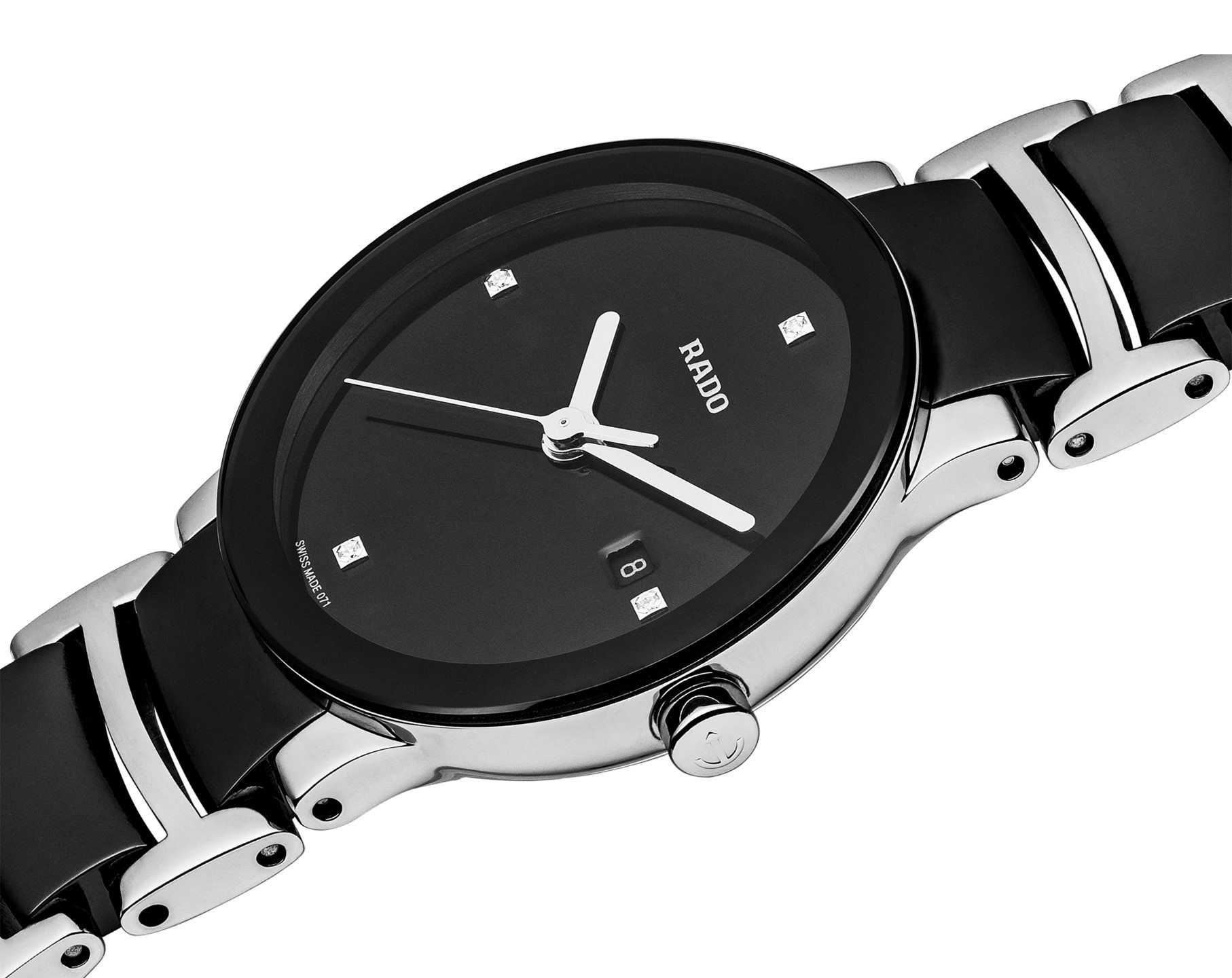Rado Centrix  Black Dial 28 mm Quartz Watch For Women - 2