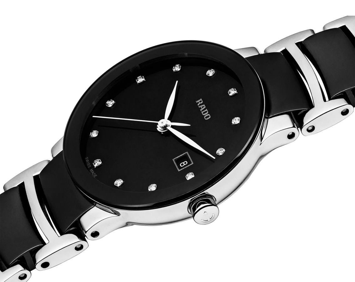 Rado Centrix  Black Dial 28 mm Quartz Watch For Women - 2