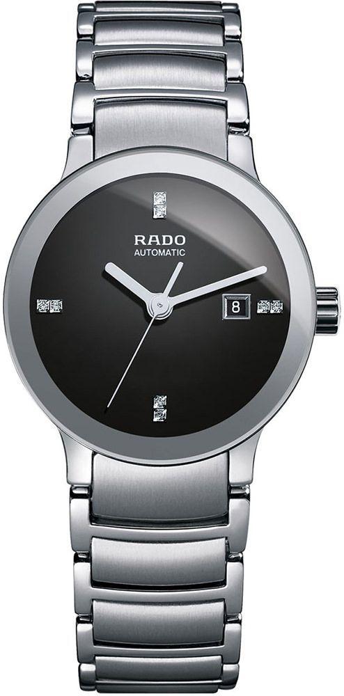 Rado Centrix  Black Dial 28 mm Automatic Watch For Women - 1