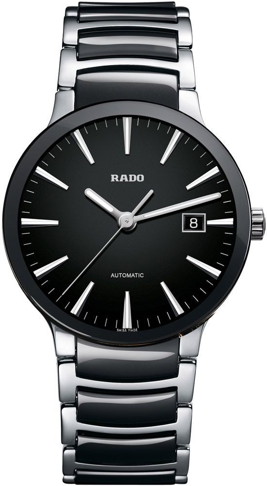 Rado Centrix  Black Dial 38 mm Automatic Watch For Men - 1