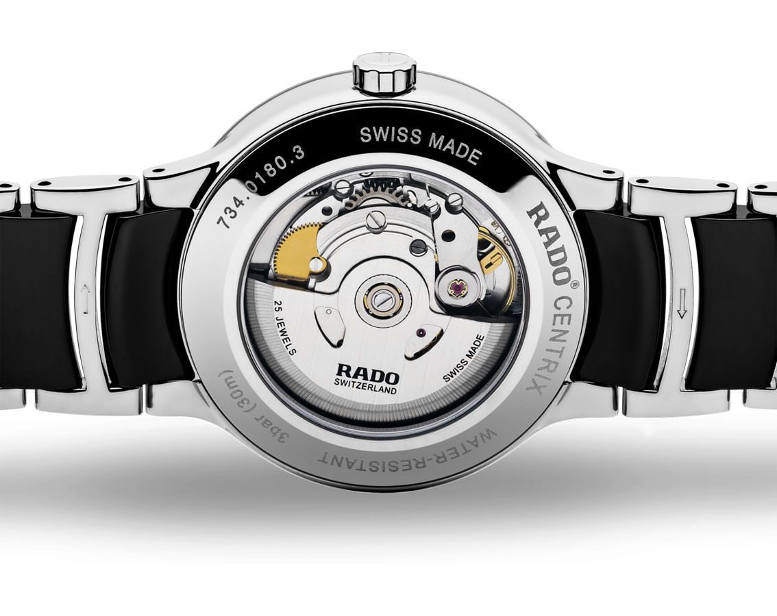 Rado Centrix  Black Dial 38 mm Automatic Watch For Men - 3