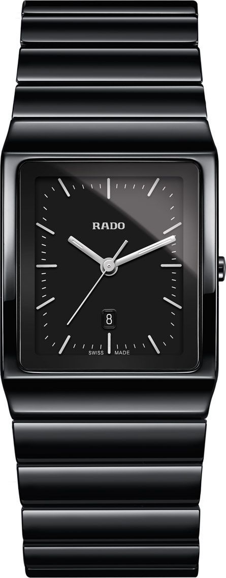 Rado Ceramica  Black Dial 30 mm Quartz Watch For Men - 1
