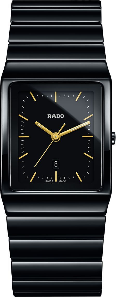 Rado Ceramica  Black Dial 30 mm Quartz Watch For Men - 1