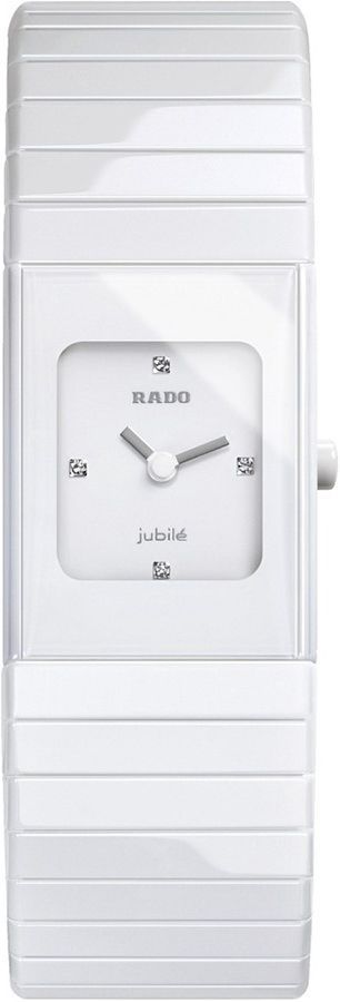 Rado Ceramica  White Dial 19 mm Quartz Watch For Women - 1