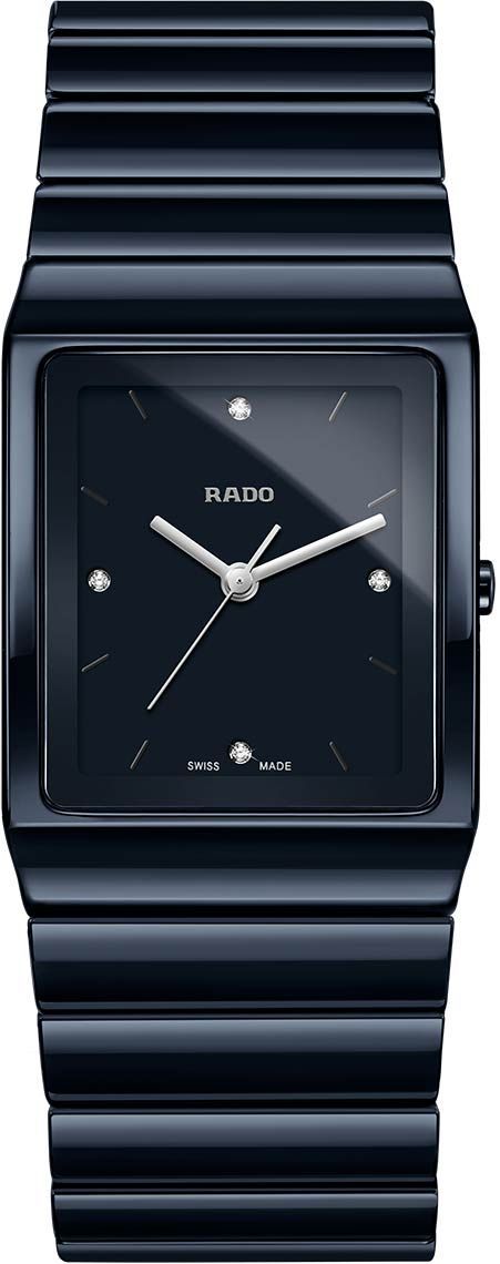 Rado Ceramica  Black Dial 30 mm Quartz Watch For Men - 1