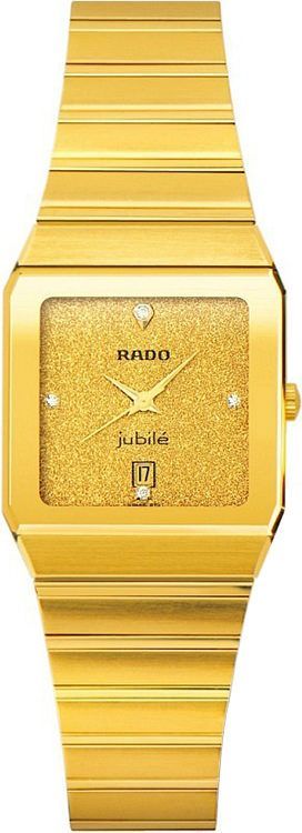 Rado   Gold Dial 28x34 mm Quartz Watch For Unisex - 1