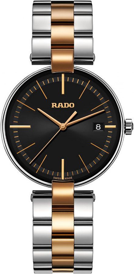 Rado   Black Dial 36 mm Quartz Watch For Men - 1