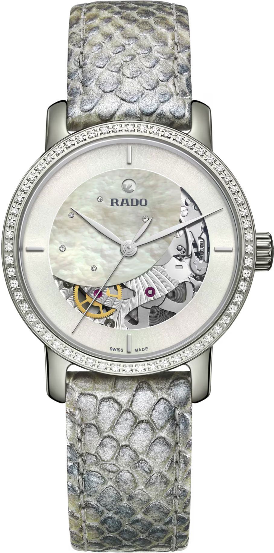 Rado DiaMaster  White MOP Dial 35 mm Automatic Watch For Women - 1