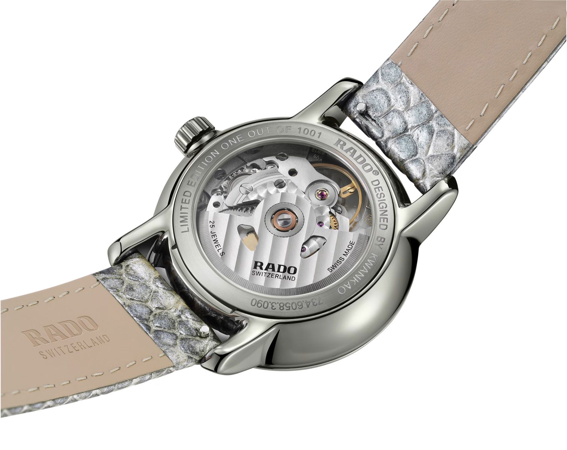 Rado DiaMaster  White MOP Dial 35 mm Automatic Watch For Women - 3
