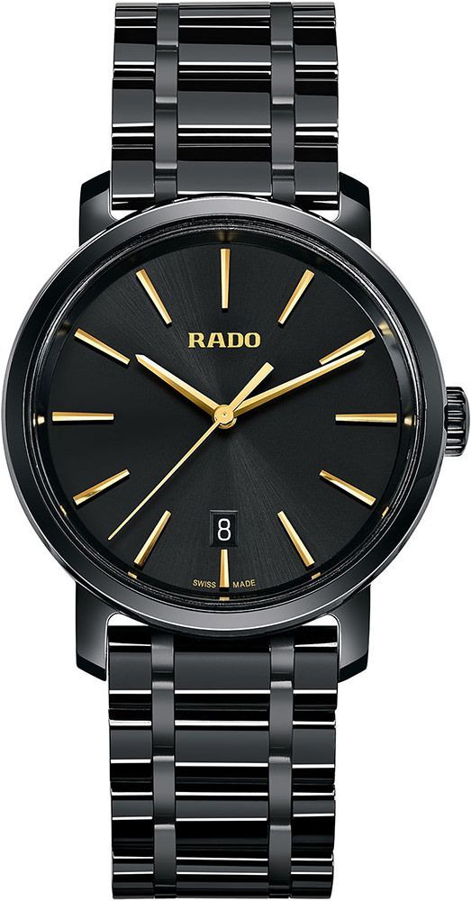 Rado DiaMaster  Black Dial 40 mm Quartz Watch For Men - 1