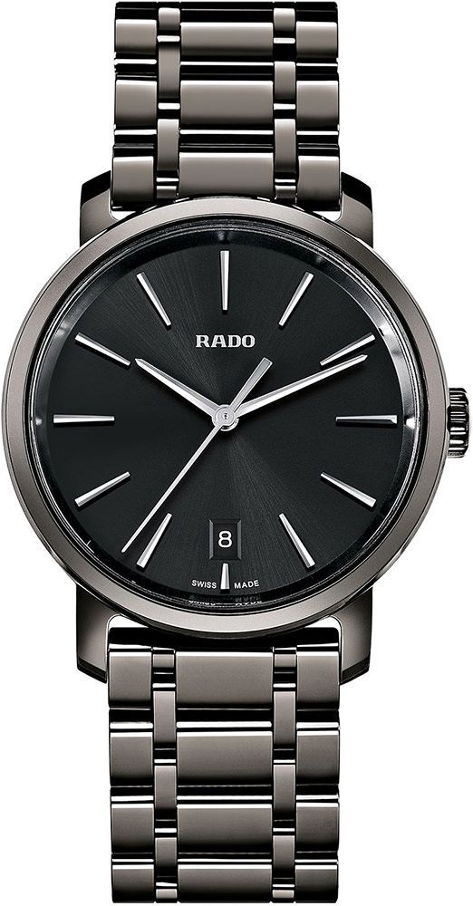 Rado DiaMaster  Black Dial 42 mm Quartz Watch For Men - 1