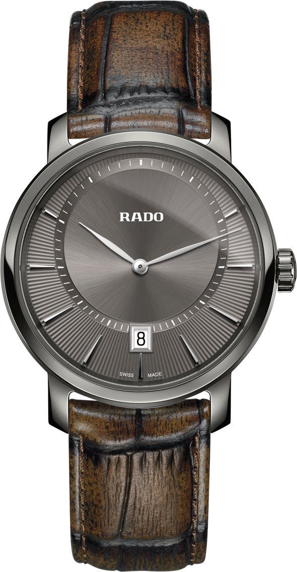 Rado DiaMaster  Grey Dial 40 mm Quartz Watch For Men - 1