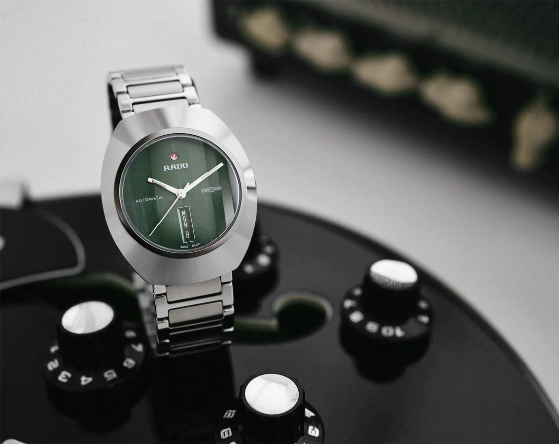 Rado DiaStar Original  Green Dial 38 mm Automatic Watch For Unisex - 5