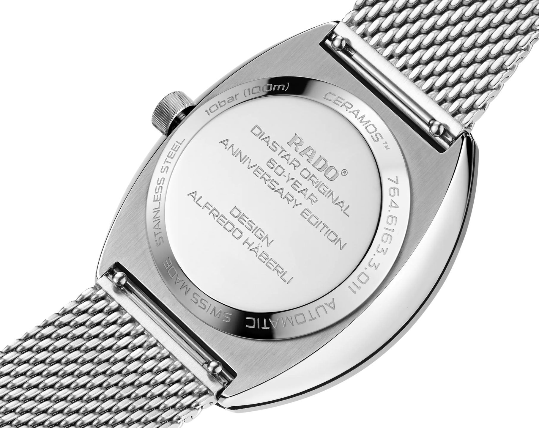 Rado DiaStar Original  Silver Dial 38 mm Automatic Watch For Unisex - 5