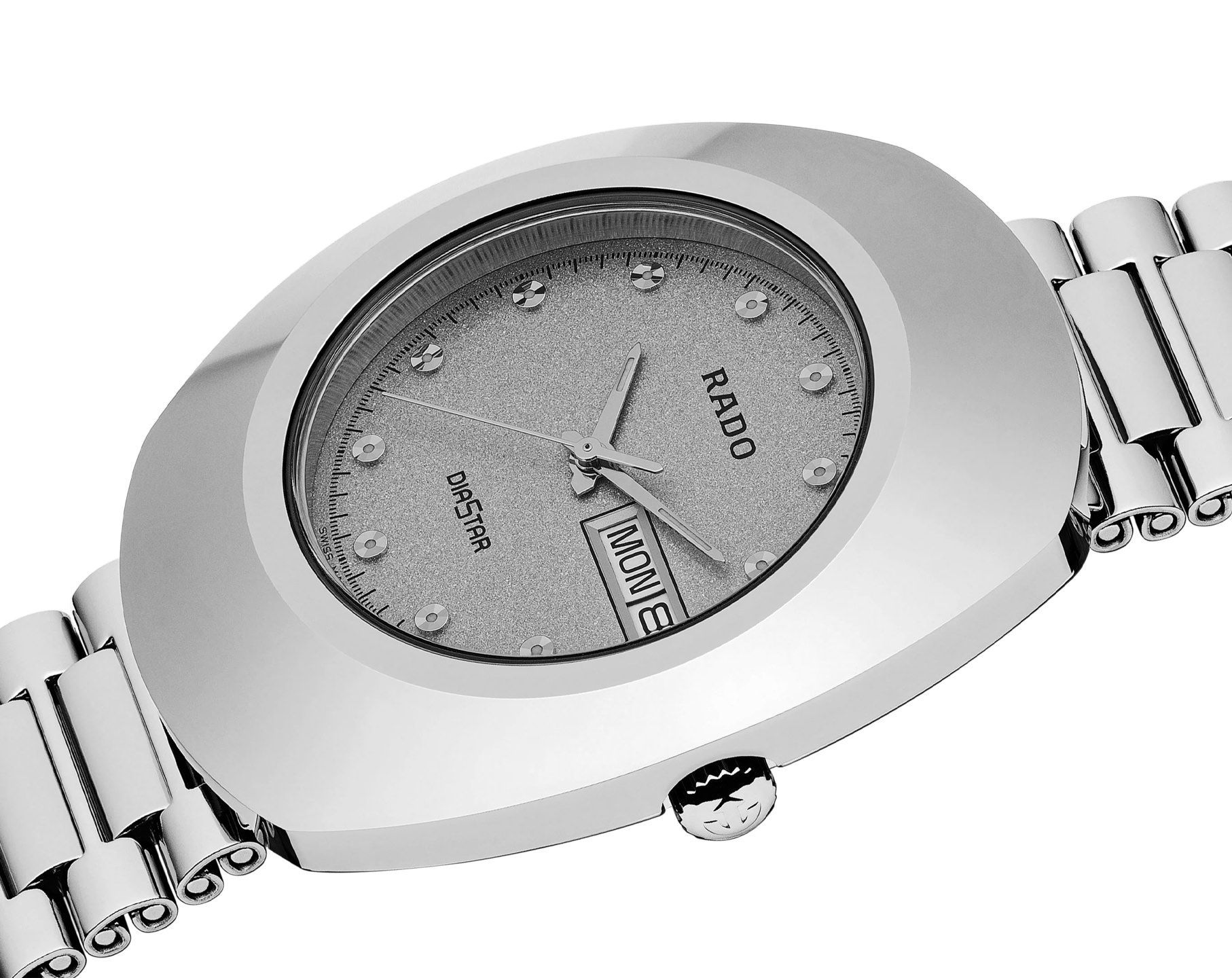 Rado DiaStar Original  Silver Dial 35 mm Quartz Watch For Men - 4