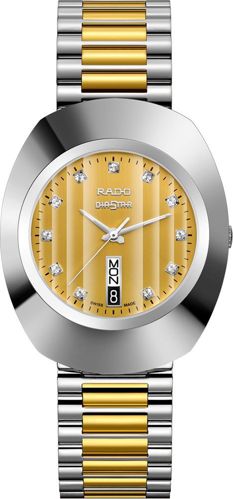 Rado  35 mm Watch in Yellow Dial For Men - 1