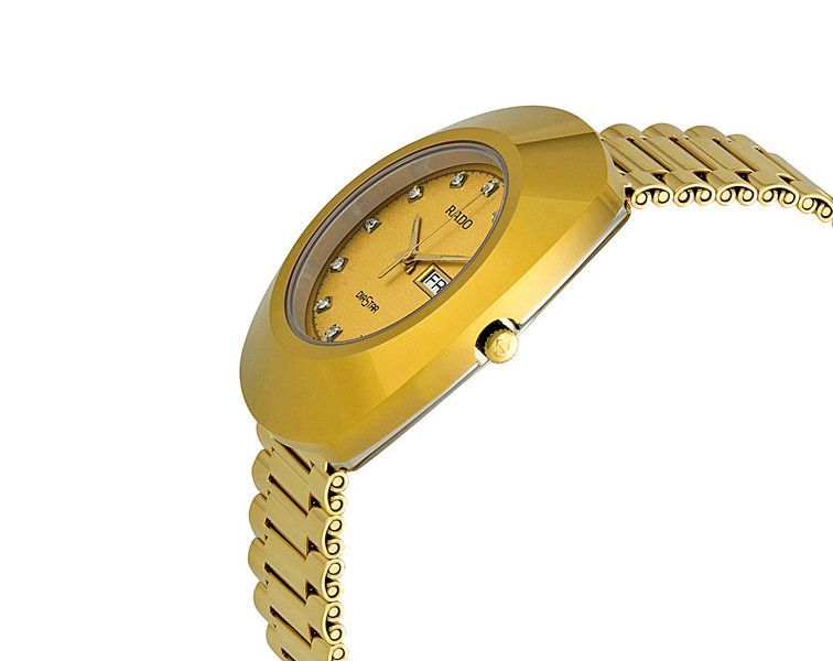 Rado DiaStar Original  Champagne Dial 35 mm Quartz Watch For Women - 3