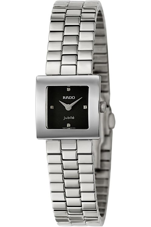 RADO ☆時計 Rado Diastar Quartz Black Dial Ladies Watch R18682183