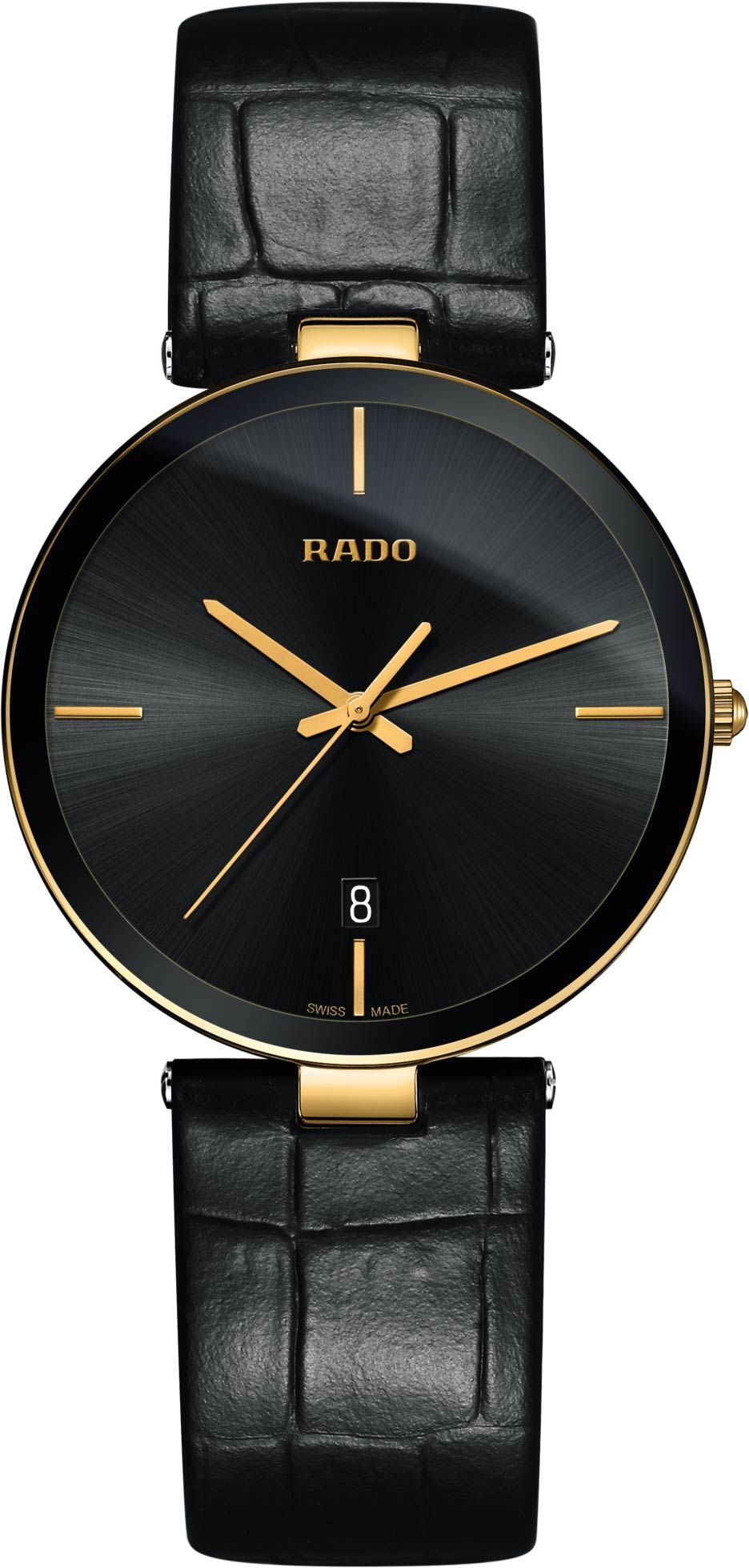 Rado   Black Dial 38 mm Quartz Watch For Unisex - 1