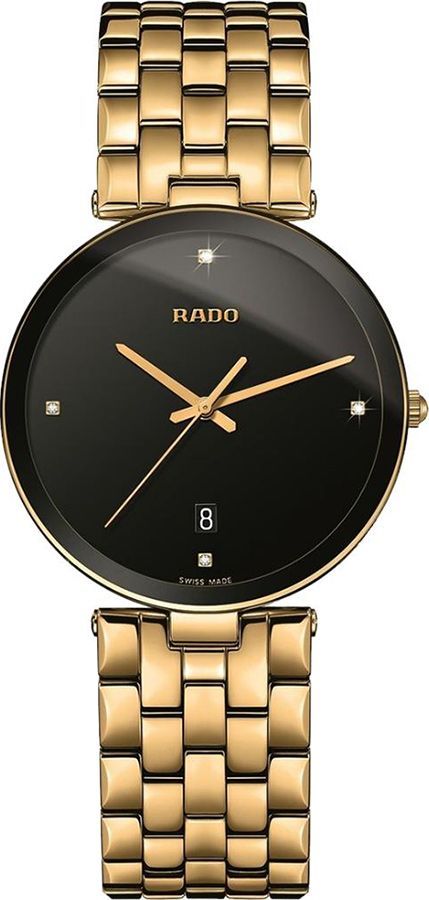 Rado   Black Dial 38 mm Quartz Watch For Men - 1