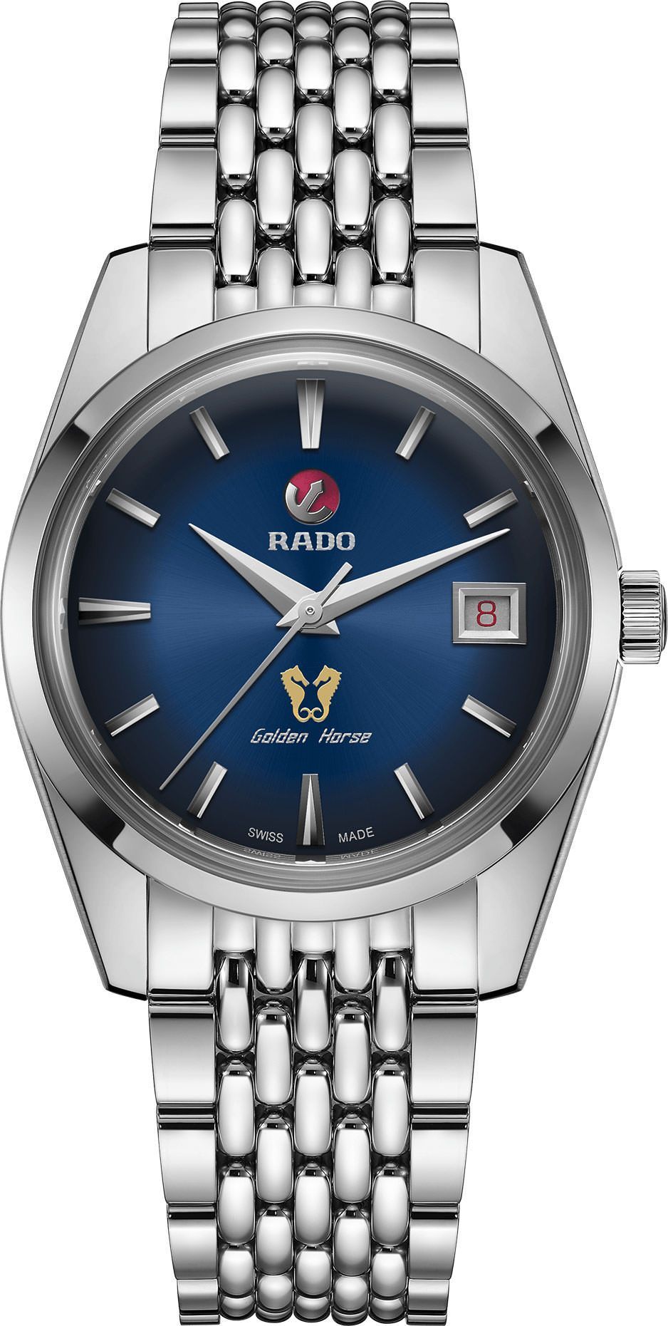 Rado HyperChrome Classic  Blue Dial 37 mm Automatic Watch For Men - 1