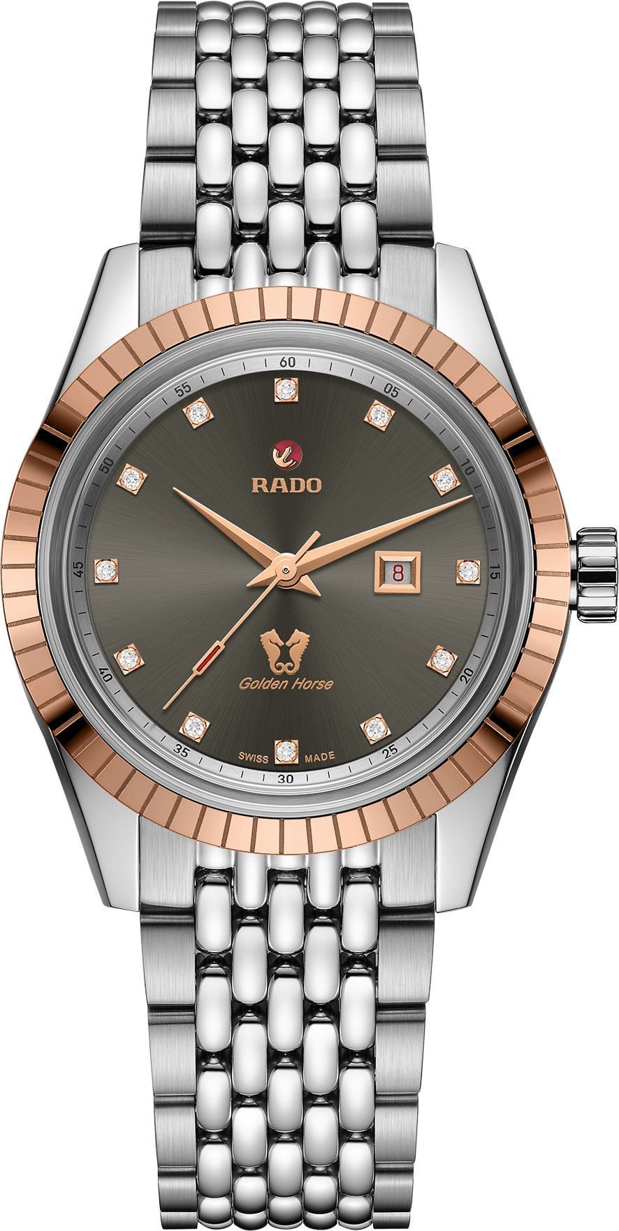Rado HyperChrome Classic  Grey Dial 35 mm Automatic Watch For Women - 1