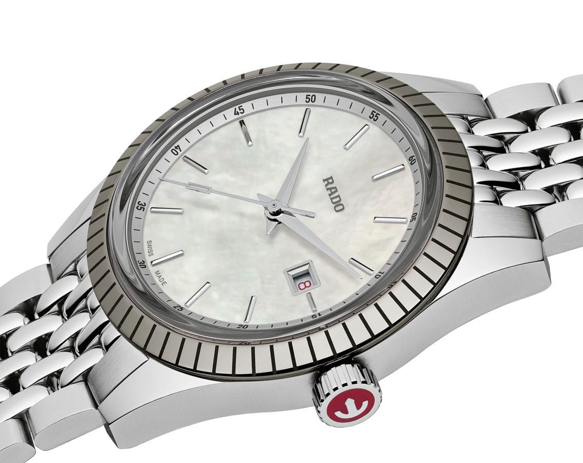 Rado HyperChrome Classic  MOP Dial 35 mm Quartz Watch For Women - 4