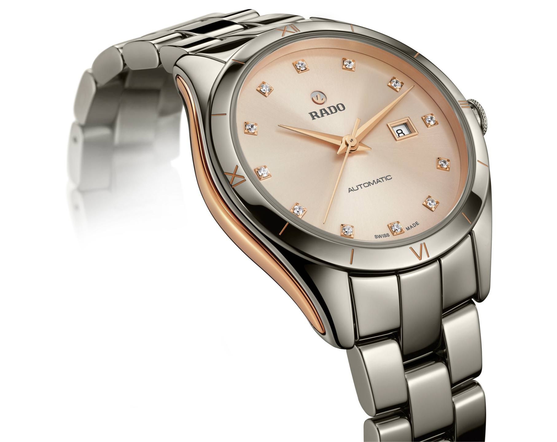 Rado HyperChrome  Pink Dial 36 mm Automatic Watch For Women - 2