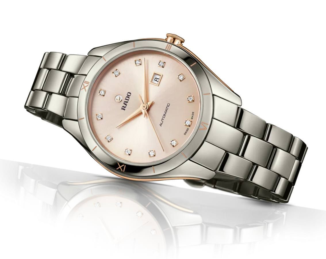 Rado HyperChrome  Pink Dial 36 mm Automatic Watch For Women - 5