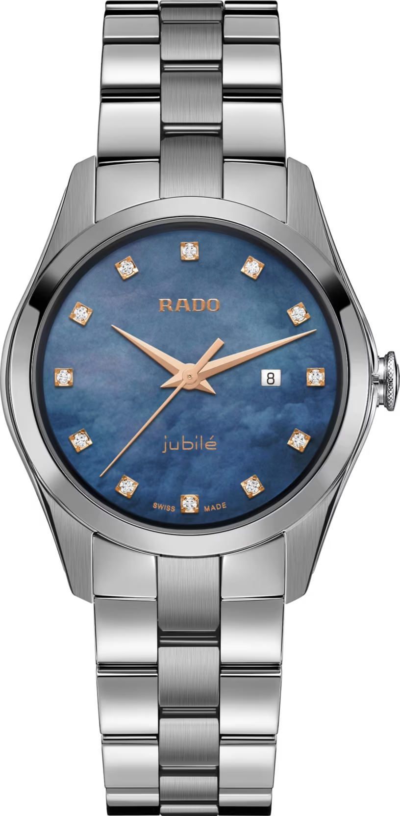 Rado HyperChrome  Blue MOP Dial 30.6 mm Quartz Watch For Women - 1