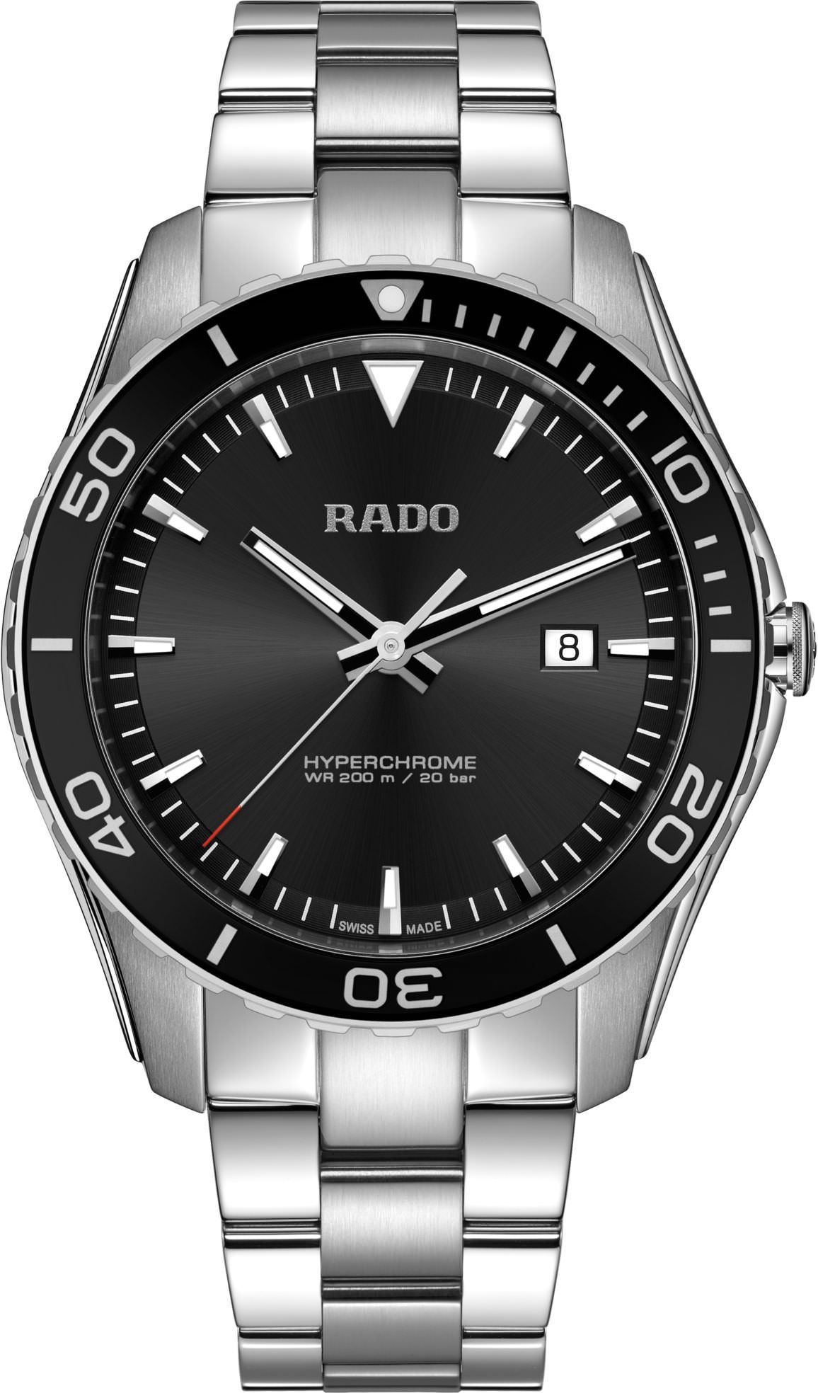 Rado HyperChrome  Black Dial 44 mm Quartz Watch For Men - 1