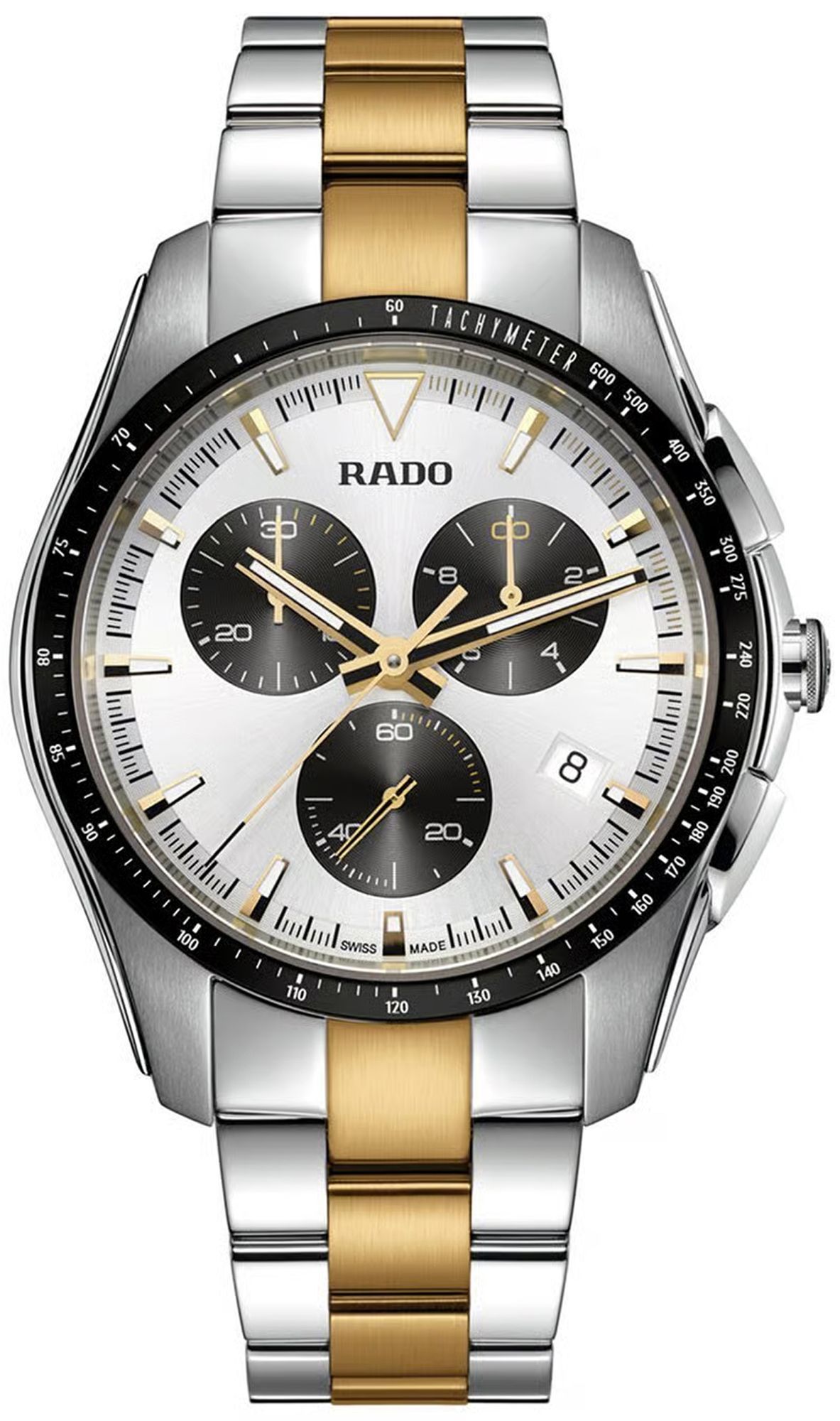 Rado HyperChrome Quartz Men Watches in Round case Silver Dial