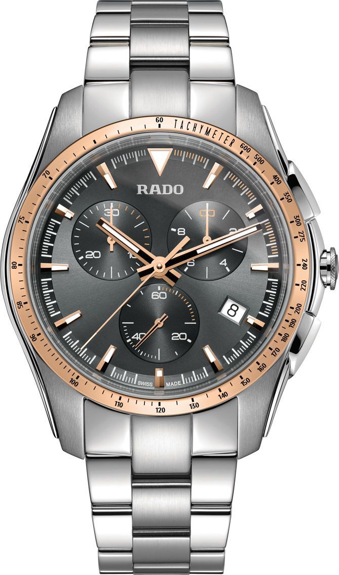 Rado HyperChrome  Grey Dial 44.9 mm Quartz Watch For Men - 1