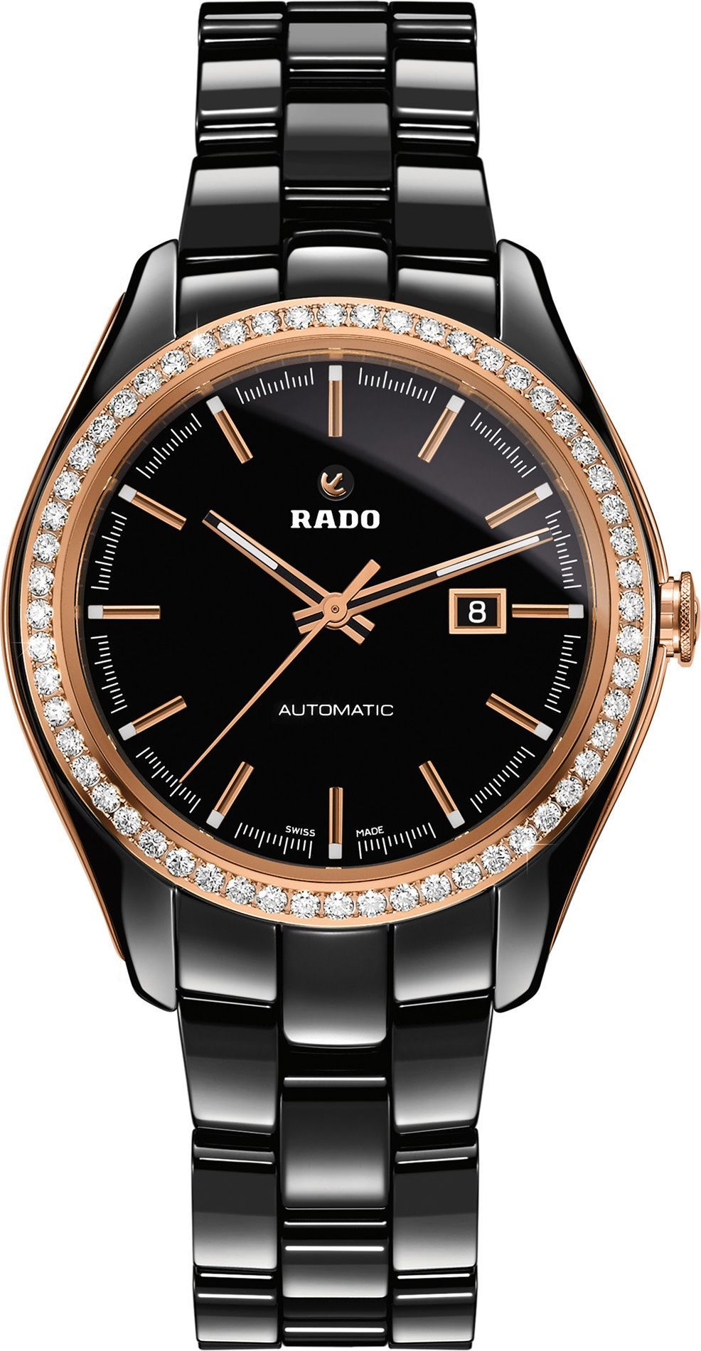 Rado HyperChrome  Black Dial 36 mm Automatic Watch For Women - 1
