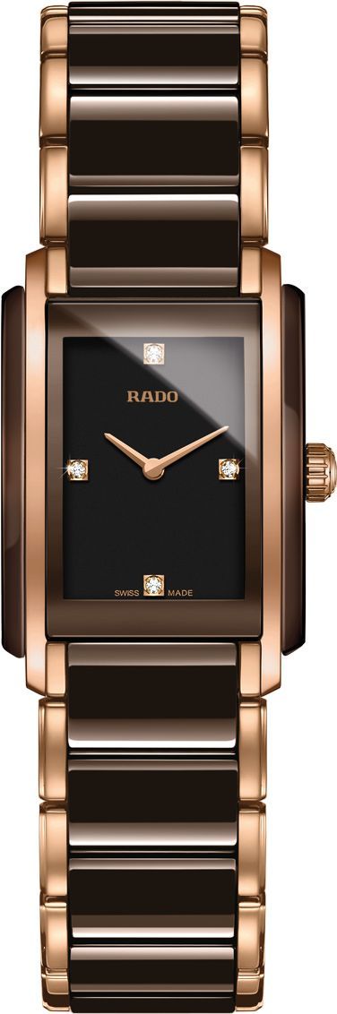 Rado Integral  Black Dial 22.7 mm Quartz Watch For Women - 1