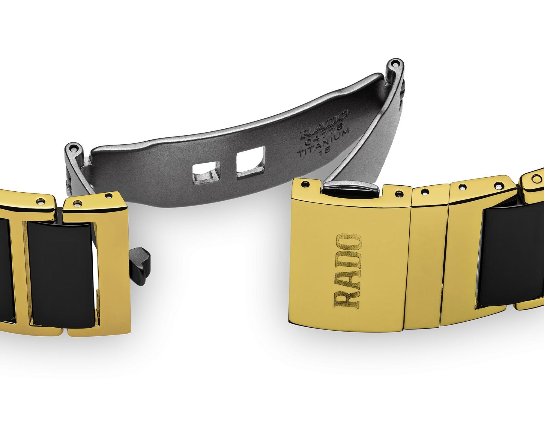 Rado Integral  Black Dial 31 mm Quartz Watch For Men - 5