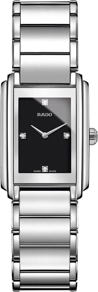 Rado Integral  Black Dial 22.8 mm Quartz Watch For Women - 1