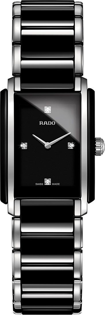 Rado Integral  Black Dial 22 mm Quartz Watch For Women - 1