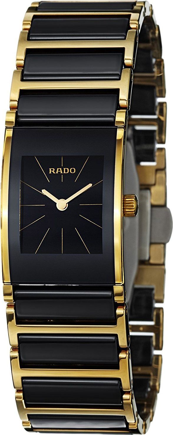 Rado Integral  Black Dial 19 mm Quartz Watch For Women - 1