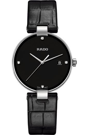 Rado Integral  Black Dial 36 mm Quartz Watch For Men - 1