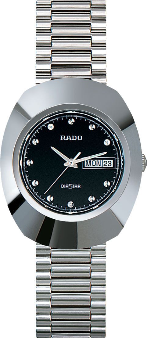 Rado DiaStar Original  Black Dial 35 mm Quartz Watch For Men - 1