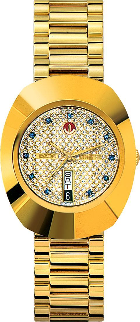 Rado DiaStar Original  Champagne Dial 35 mm Automatic Watch For Men - 1