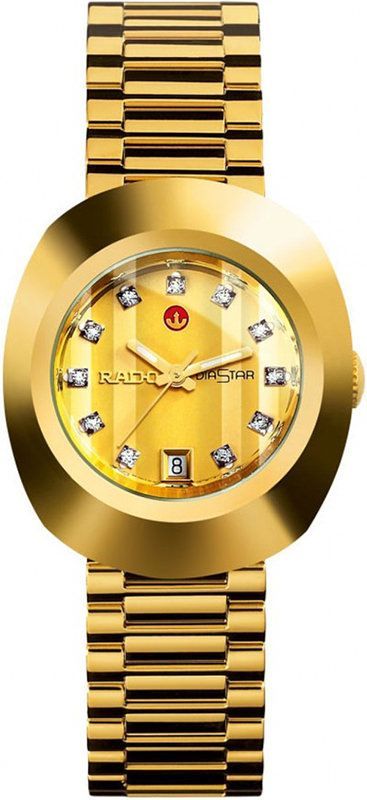 Rado  42 mm Watch in Gold Dial For Men - 1
