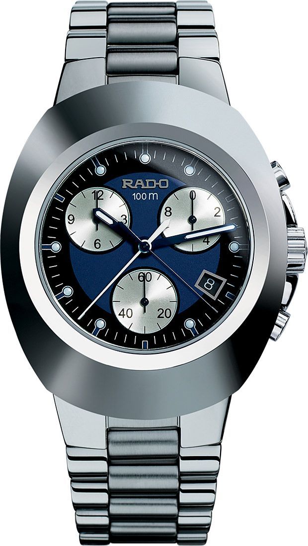Rado DiaStar Original  Blue Dial 38.5 mm Quartz Watch For Men - 1