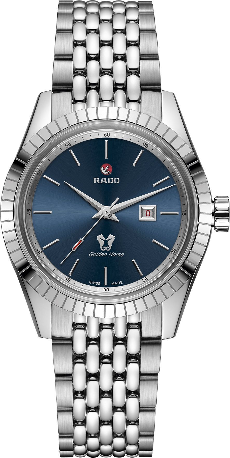 Rado HyperChrome Classic  Blue Dial 35 mm Automatic Watch For Women - 1