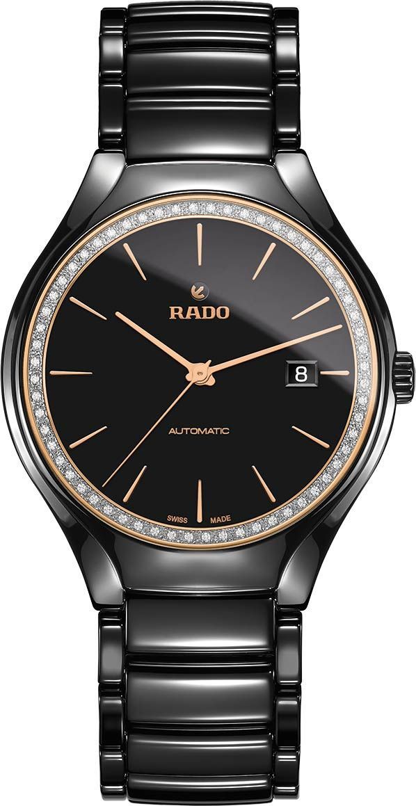 Rado True Round  Black Dial 40 mm Automatic Watch For Men - 1