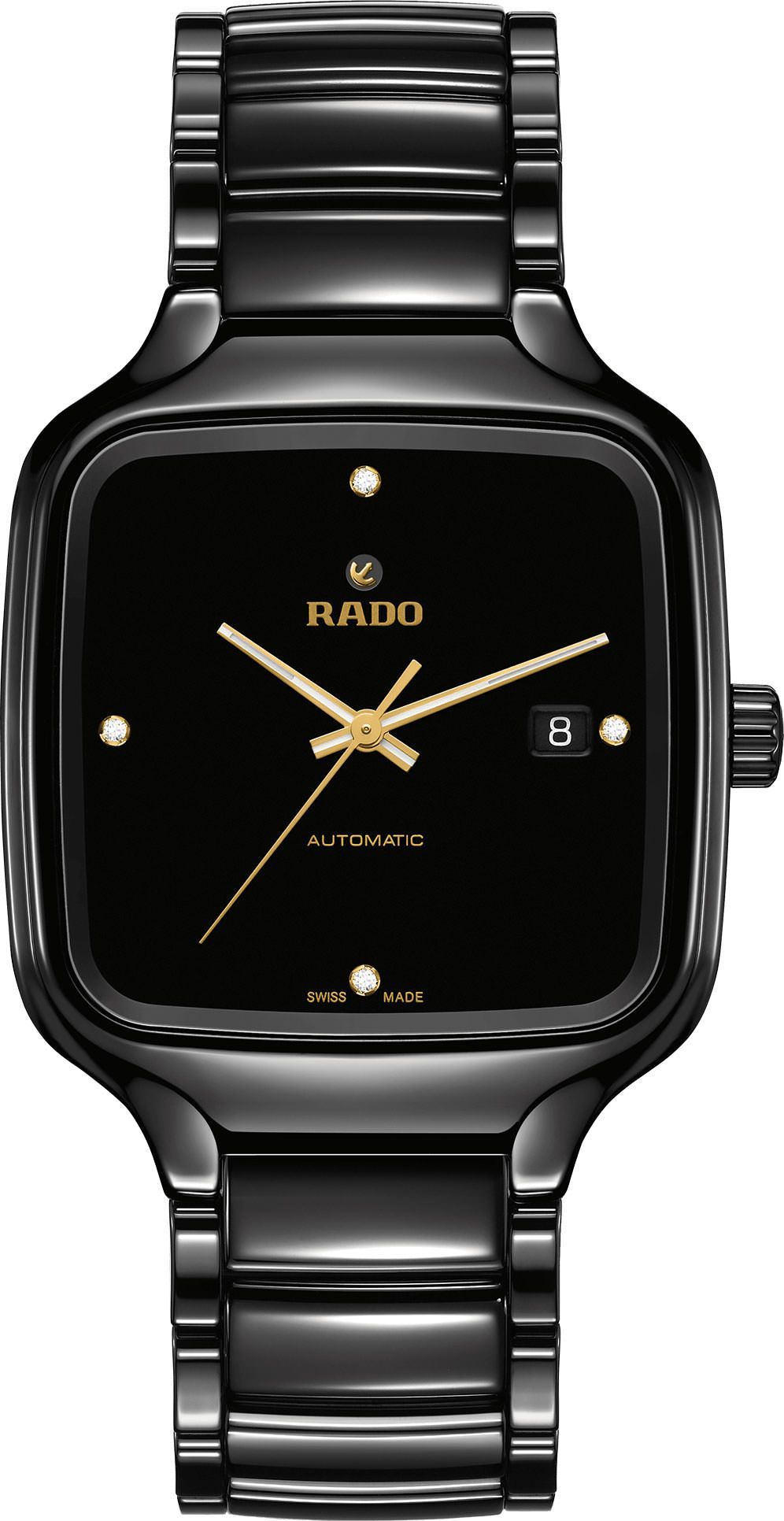 Rado True Square  Black Dial 38 mm Automatic Watch For Men - 1