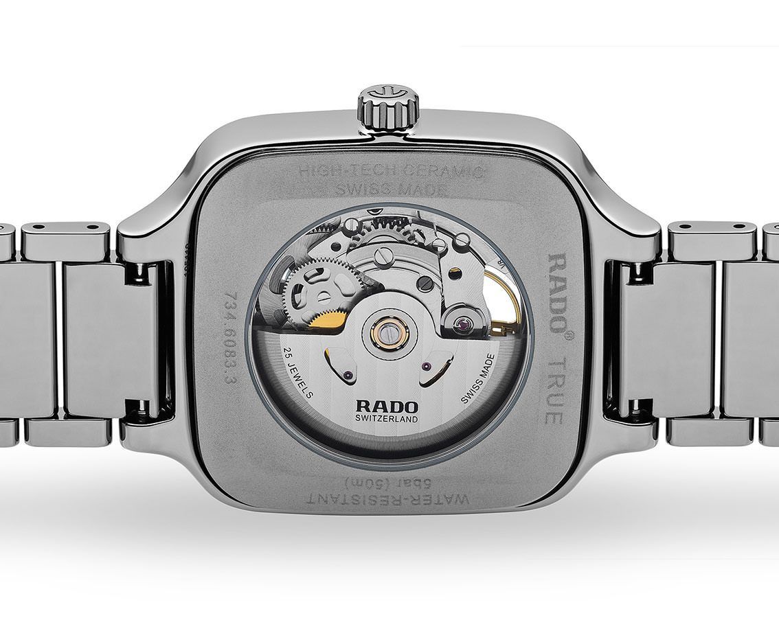 Rado True Square  Skeleton Dial 38 mm Automatic Watch For Men - 3