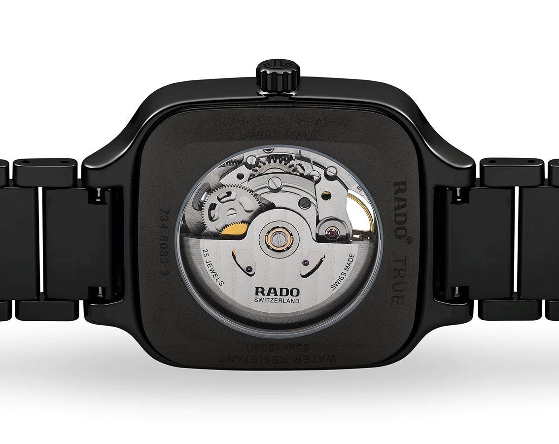 Rado True Square  Skeleton Dial 38 mm Automatic Watch For Unisex - 4
